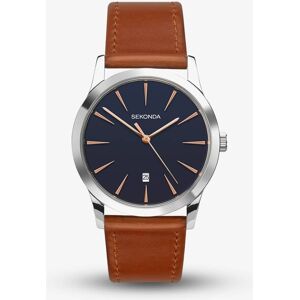 Sekonda Classic Navy & Brown Watch 1559