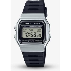 Casio CASIO Collection Men Digital Black Resin Strap Watch F-91WM-7AEF