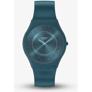 Swatch Auric Whisper Blue Silicone Watch SS08N116