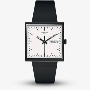 Swatch What If Square Black Watch SO34B700