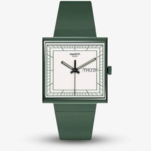 Swatch What If Square Green Watch SO34B700