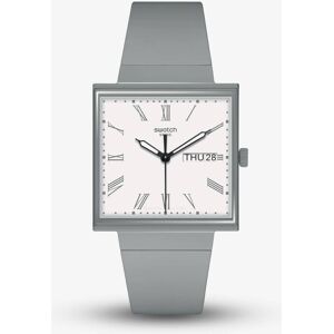 Swatch What If Square Grey Watch SO34M700