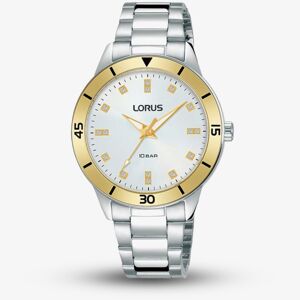 Lorus Ladies Sports White Sunray Dial Bracelet Watch RG243RX9