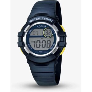 Lorus Mens Navy Plastic Digital Watch R2381HX9