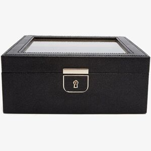 WOLF Palermo Black Anthracite 6 Piece Watch Box 213802