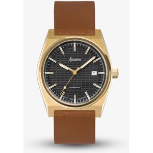 Accurist Origin Gold & Brown Watch 70010