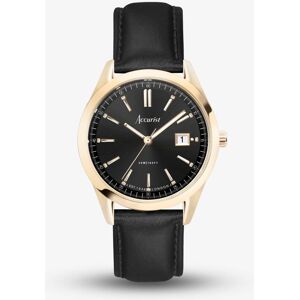 Accurist Everyday Black & Gold Watch 74012