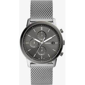 Fossil Mens Minimalist Silver Mesh Strap Watch FS5944