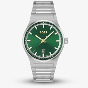 BOSS Candor Silver & Green Watch 1514079