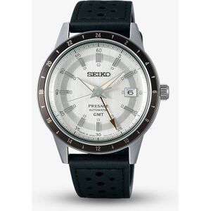 Seiko Mens Presage Stone Style 60s Road Trip GMT Watch SSK011J1