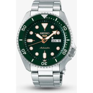 Seiko Mens 5 Sports Automatic Green Bracelet Watch SRPD63K1