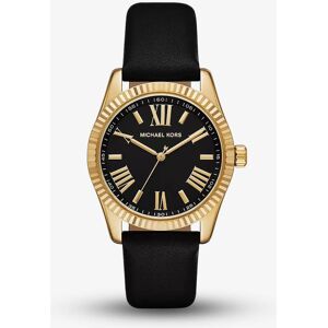 Michael Kors Lexington Black Leather Watch MK4748