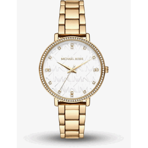 Michael Kors Ladies Pyper White Logo Dial Watch MK4666