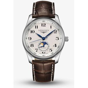 Longines Master Automatic Cream Dial Brown Leather Strap Watch L2.909.4.78.3