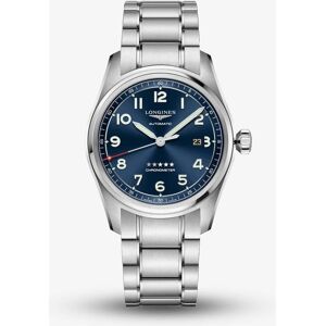 Longines Mens Spirit Blue Bracelet Watch L3.811.4.93.6