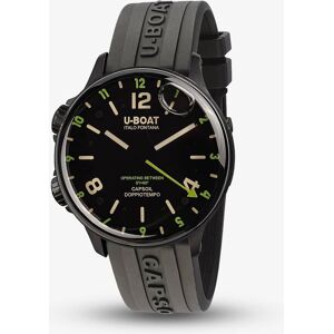 U-BOAT Mens Capsoil 45mm Black Case & Green Hour Markers Watch 8840