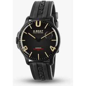 U-BOAT Mens Darkmoon 44mm Black Case & Dial Watch 8464/B