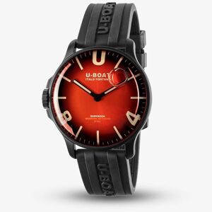 U-BOAT Mens Darkmoon 44mm Red Soleil Watch 8697/B