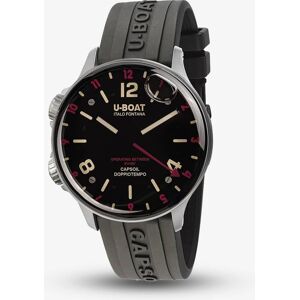 U-BOAT Mens Capsoil 45mm Doppiotempo Red Rehaut Watch 8839