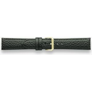 Darlena Harrow Black Leather Gold Buckle Watch Strap 1003