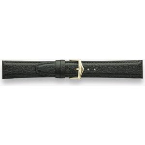 Darlena Richmond Black Leather Gold Buckle Watch Strap 1306