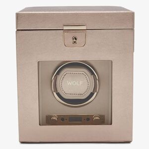 WOLF Palermo Rose Gold Single Winder With Jewellery Storage 213716