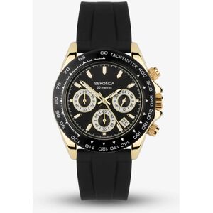 Sekonda Circuit Chronograph Gold & Black Watch 30202 Sekonda Circuit Chronograph Gold & Black Watch 30202