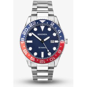Sekonda Dive Ocean Blue & Red Watch 30196 Sekonda Dive Ocean Blue & Red Watch 30196