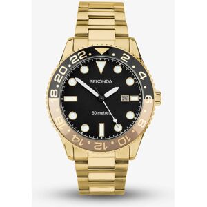 Sekonda Dive Ocean Gold Plated Black Watch 30198 Sekonda Dive Ocean Gold Plated Black Watch 30198