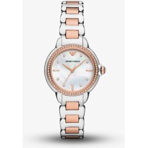 Emporio Armani Ladies Mia Rose Gold Tone Crystal Watch AR11569 Emporio Armani Ladies Mia Rose Gold Tone Crystal Watch AR11569