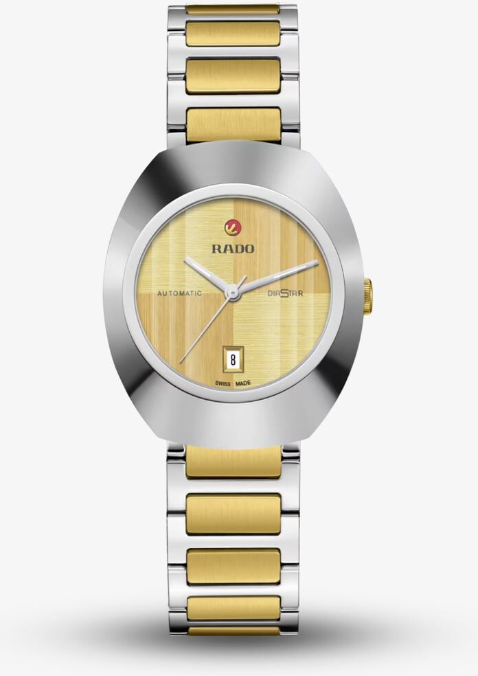Rado Ladies Diastar Original Automatic Two Tone Gold Dial Watch R12170253