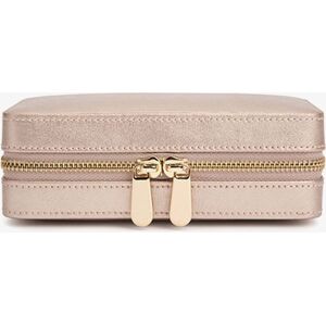 WOLF Palermo Rose Gold Tone Zip Case 213616