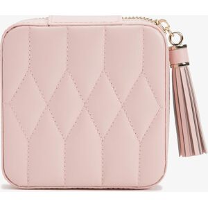 WOLF Caroline Zip Rose Quartz Travel Jewellery Case 329915