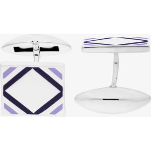 Fred Bennett Stainless Steel Purple Cufflinks V500