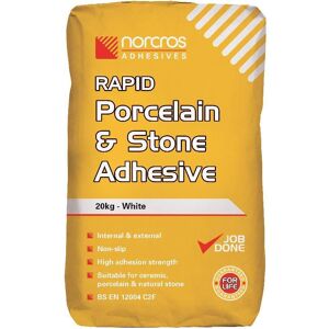 Norcros Adhesives Rapid White Porcelain & Stone Adhesive - 20KG SH20KGADRPGYM01