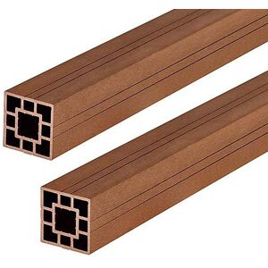 Cladco Hollow Composite Fence Post 3m - Redwood WPCFPR30