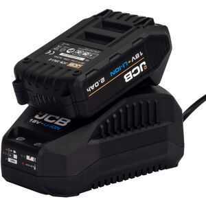 JCB 18V 2.0Ah Lithium-ion Battery and 2.4A Fast Charger   21-20LIBTFC