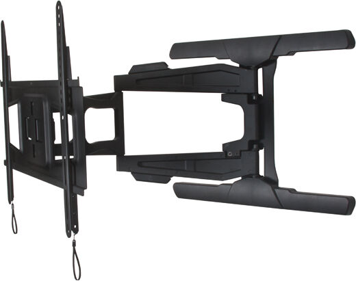 B-Tech BT8221 Ultra-Slim Double Arm Flat Screen Wall Mount with Tilt and Swivel - Black