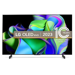 LG OLED42C34LA 42" OLED smart Television with advanced Alpha 9 AI Processor