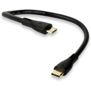 QED Connect USB C to Micro B Cable - 0.15 Metre