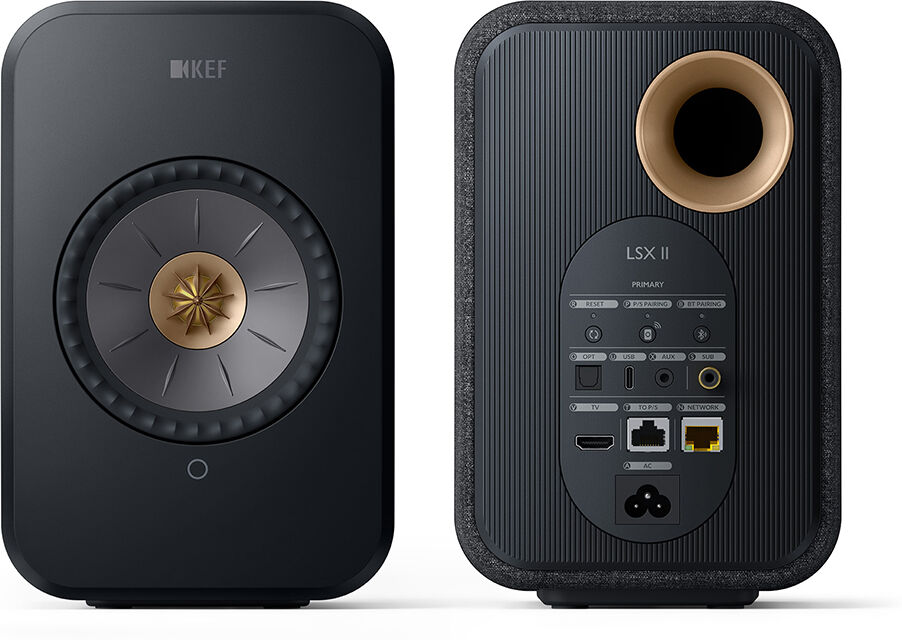 KEF LSX II Wireless Hi-Fi Speakers - Carbon Black