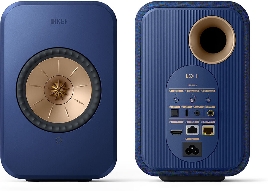 KEF LSX II Wireless Hi-Fi Speakers - Cobalt Blue