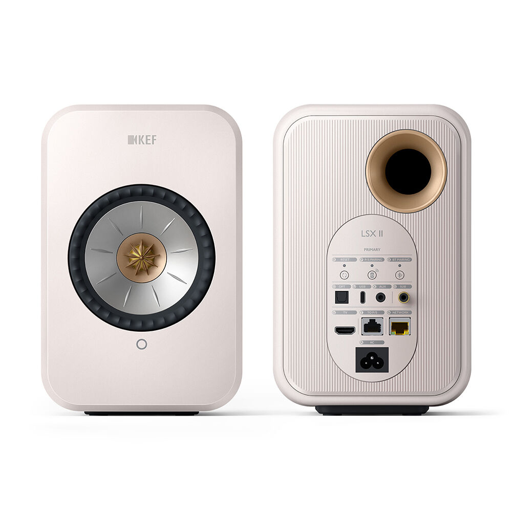 KEF LSX II Wireless Hi-Fi Speakers - Mineral White