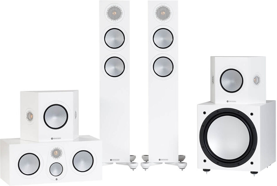 Monitor Audio Silver 7G 200 5.1 Cinema Pack - Satin White