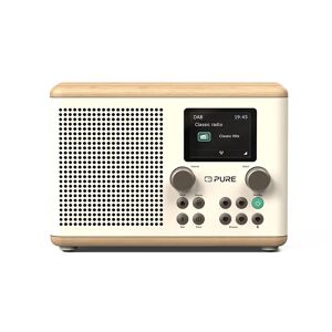 Pure Classic H4 Digital Radio - White/Oak
