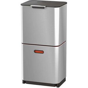 Joseph Joseph Totem Max 60L Waste & Recycling Bin - Stainless Steel