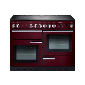 Rangemaster Professional+ 110 Ceramic Range Cooker - Cranberry/Chrome