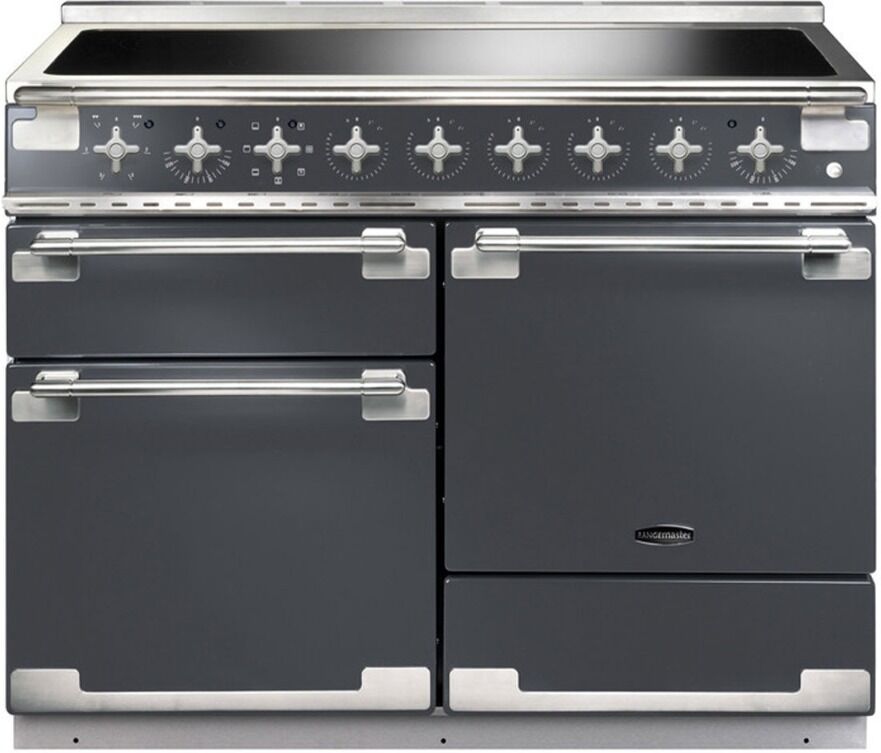 Rangemaster Elise 110 Induction Range Cooker - Slate/Brushed Nickel