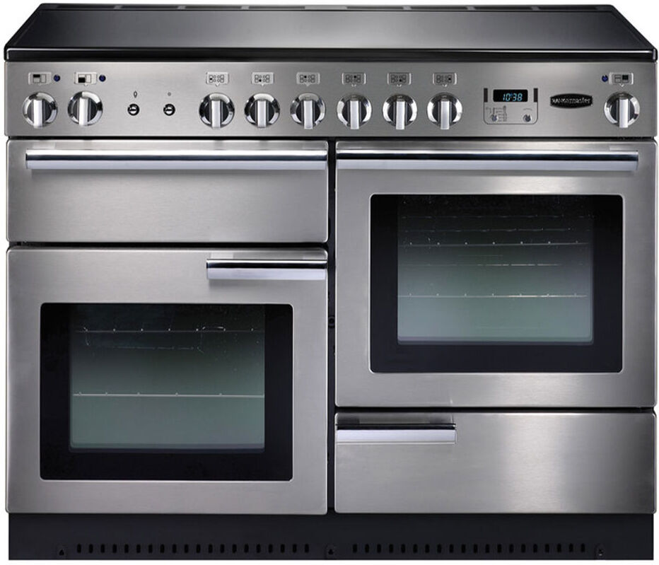 Rangemaster Professional+ 110 Ceramic Range Cooker - Stainless Steel/Chrome