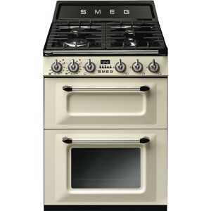 Smeg TR62P Victoria 60cm Two Cavity Traditional Gas Range Cooker in Cream